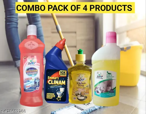 Bathroom Cleaning Combo – Pack of 4 | MenPartner Work Solution